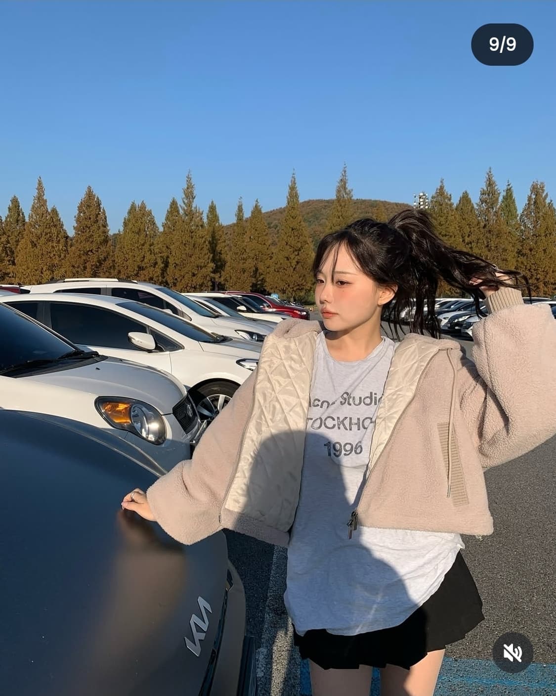 [새상품] 키시닝 홍영기 뽀글이 후드집업 fluffy 상품이미지5