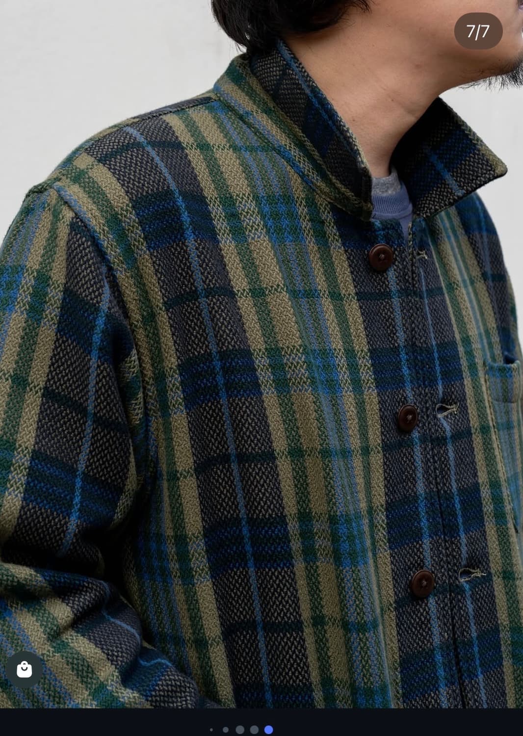 오리지널 마드라스 체크패턴 저켓 팝니다 상품이미지2