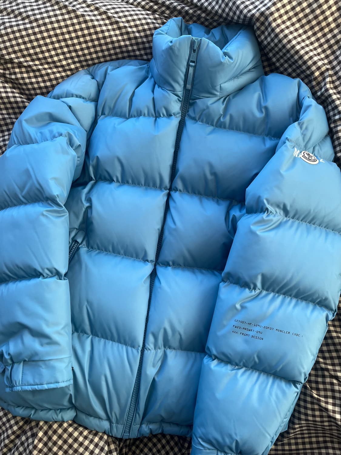 몽클레르 x 프라그먼트 / 아칸서스 쇼트 다운 자켓 라이트 블루 / 5 상품이미지1