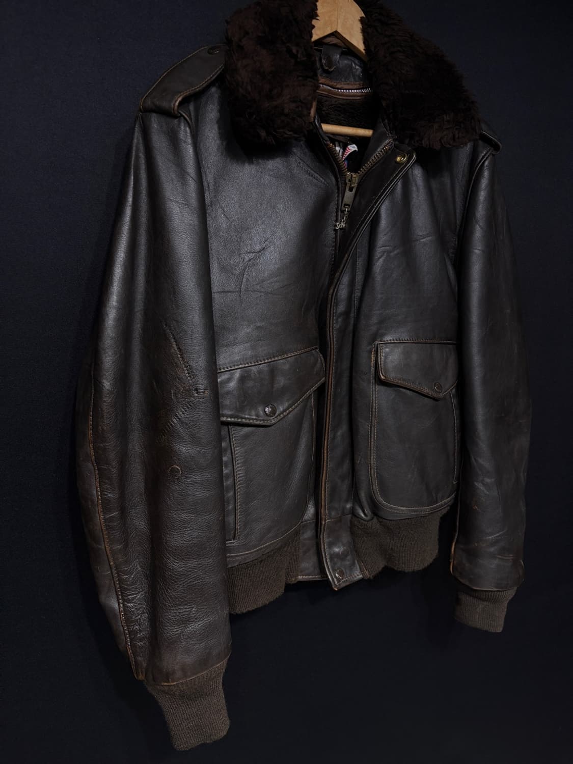 Schott g-1  항공가죽자켓 상품이미지2