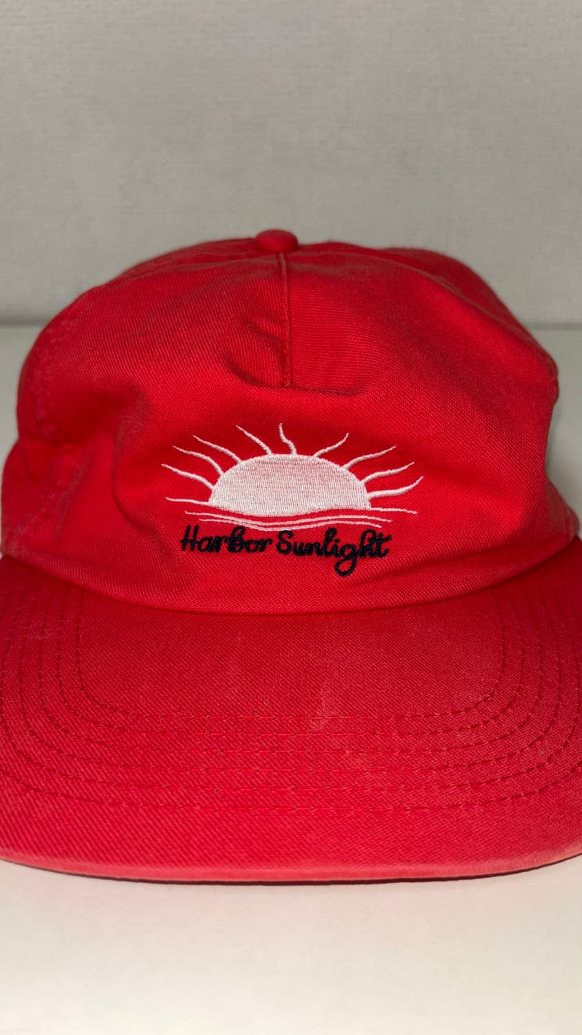 VTG 워시드 선라이트 볼 캡 레드 상품이미지2