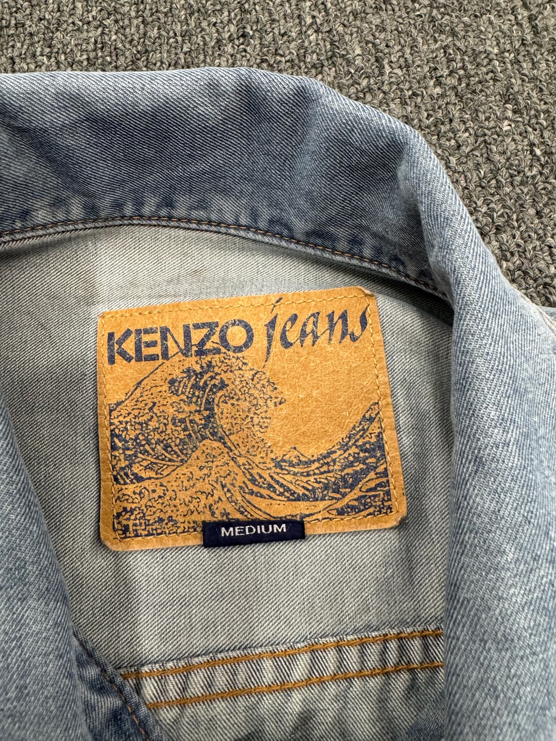 M)kenzo jeans 빈티지 패치 데님 셔츠 자켓 상품이미지4