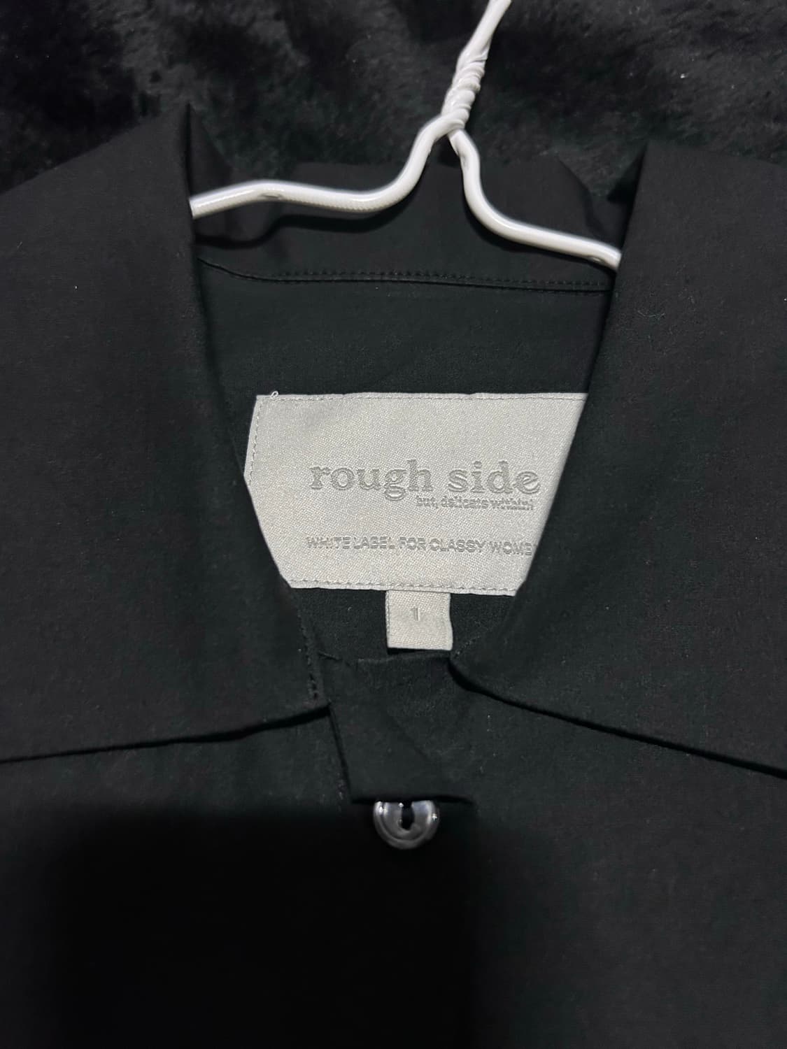 러프사이드 Ease Washed Shirt Crow Black 상품이미지3