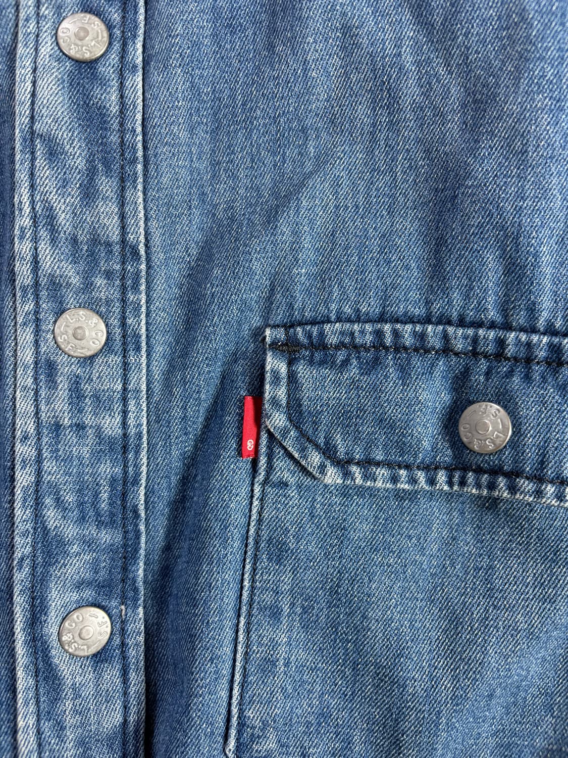 Levis 리바이스 쉐르파 누빔 데님 자켓 S 상품이미지4