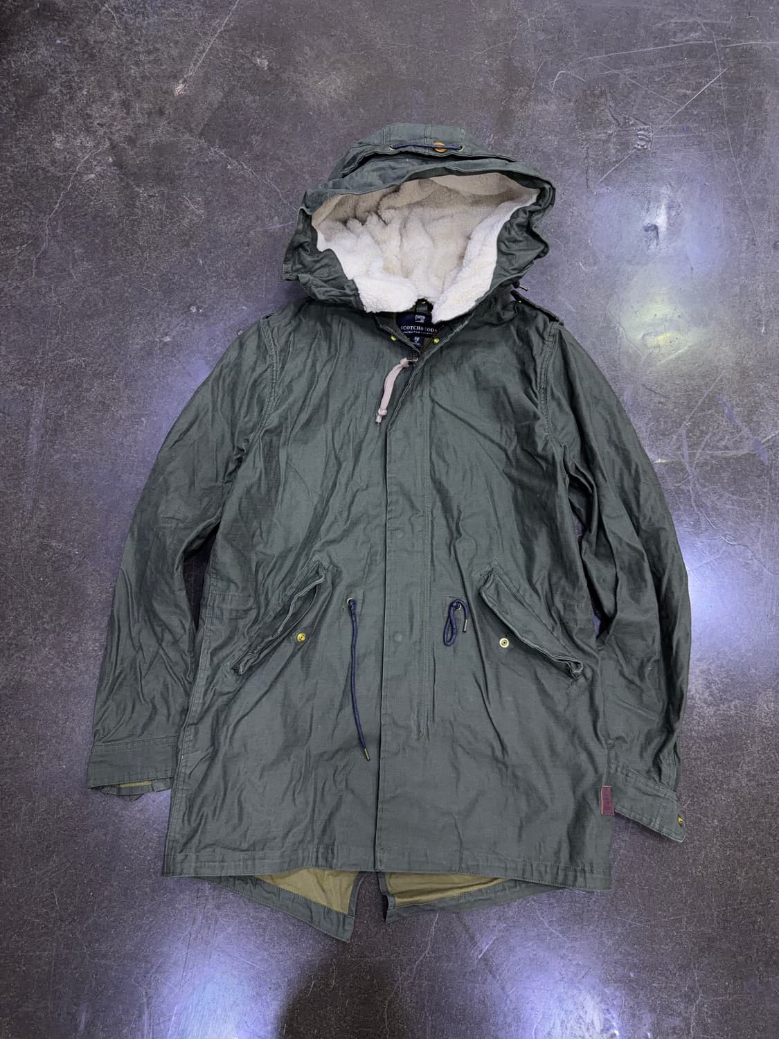 스카치앤소다 피쉬테일 M65 파카 후드 야상자켓 올리브 M 상품이미지1