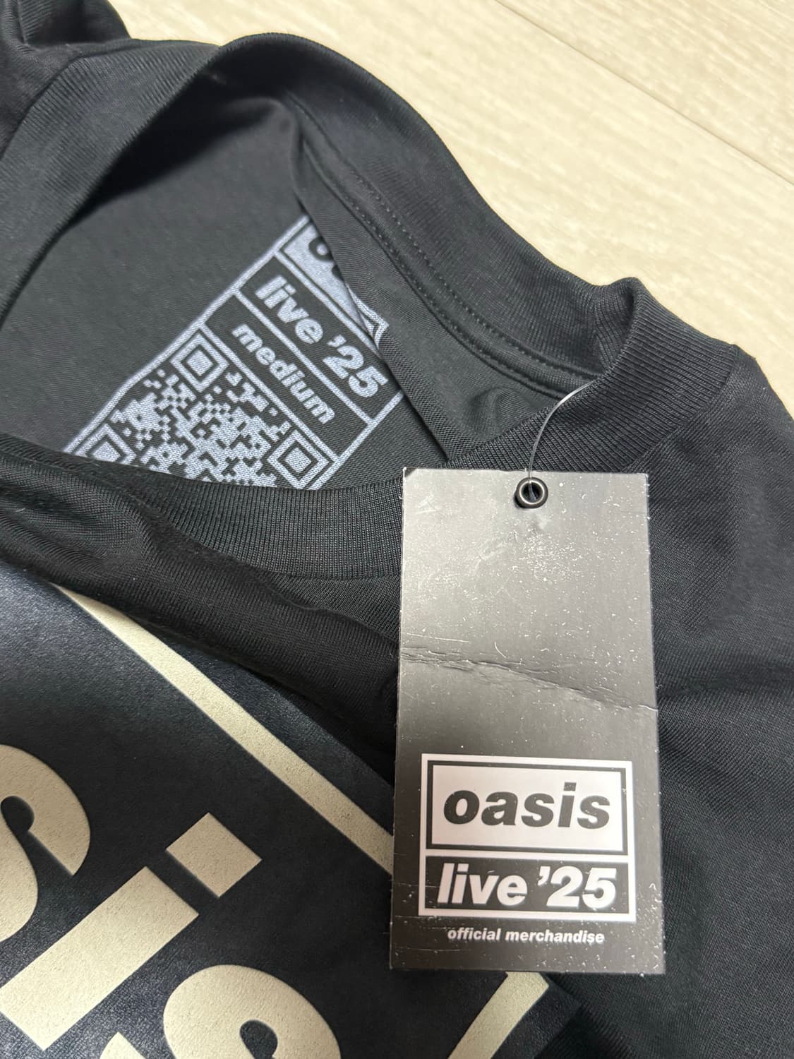 공식 오아시스 라이브 25 돈룩백인앵거 티셔츠 상품이미지4