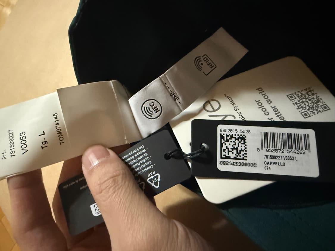 스톤아일랜드 로고 자수 베이스볼 캡 (L size) 상품이미지6