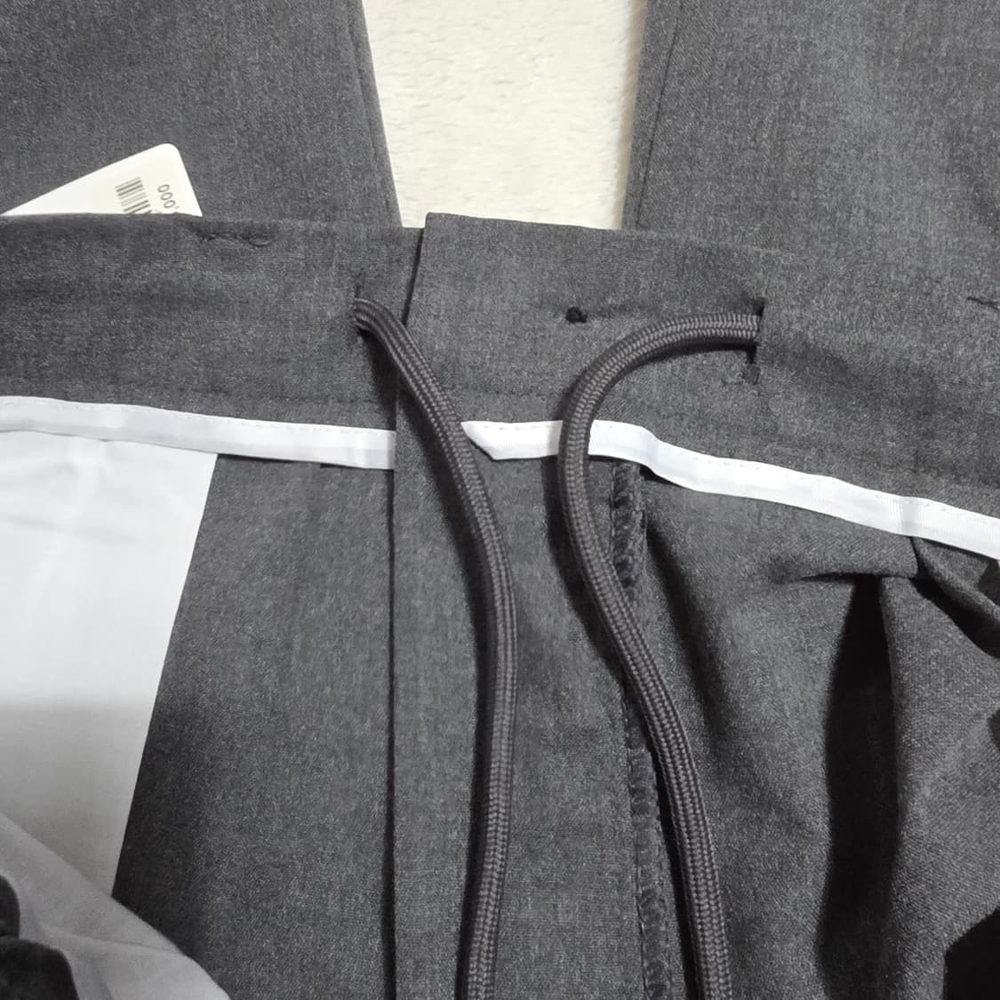 (L)여성 테이트모던 로드 밴딩 와이드 배기 슬랙스 팬츠 상품이미지4