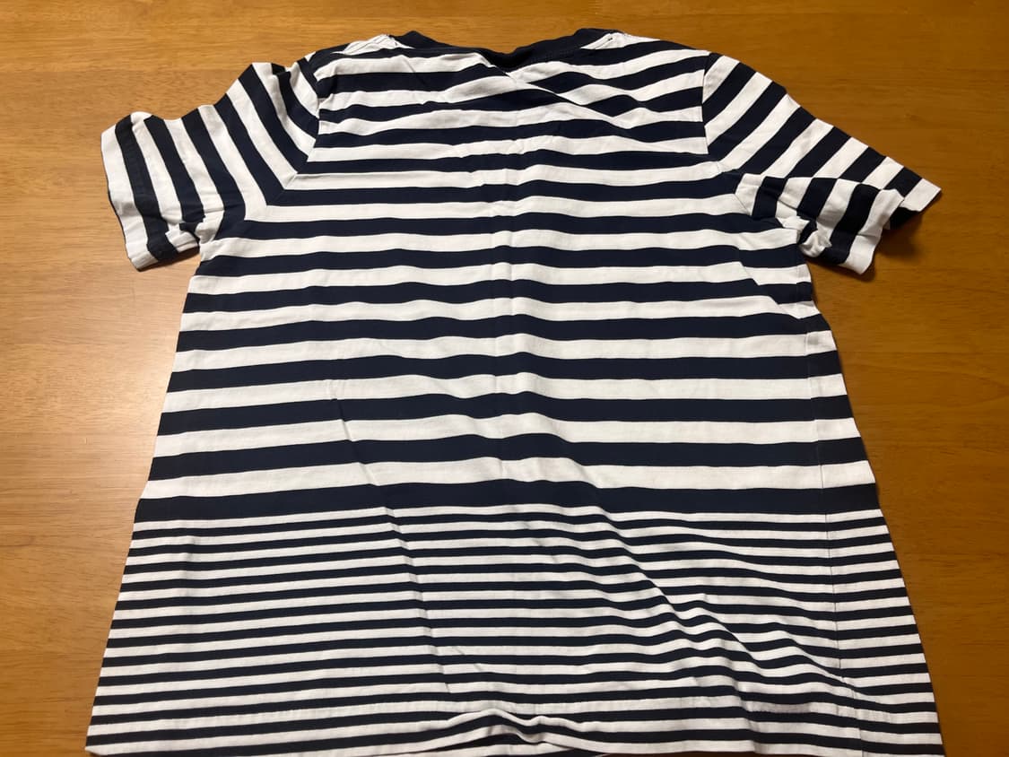 COS 코스 네이비 스트라이프 코튼 반팔 티셔츠_XS 사이즈 상품이미지3