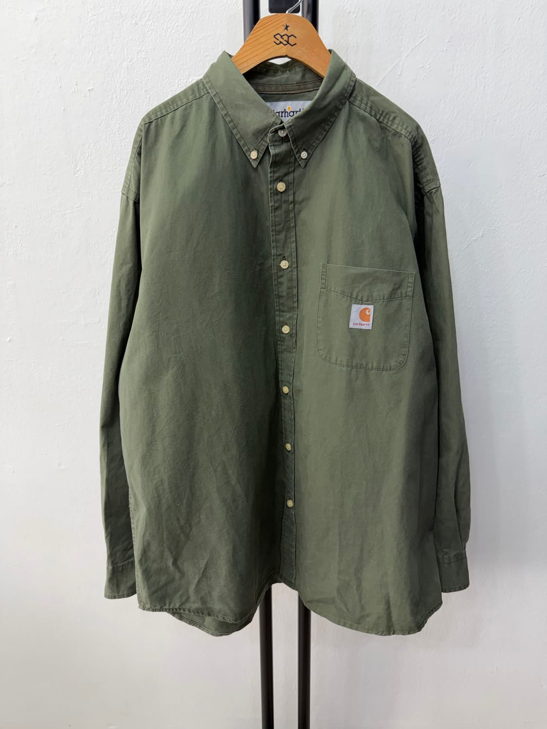 정품) 칼하트 올리브 그린 셔츠 XL 상품이미지1