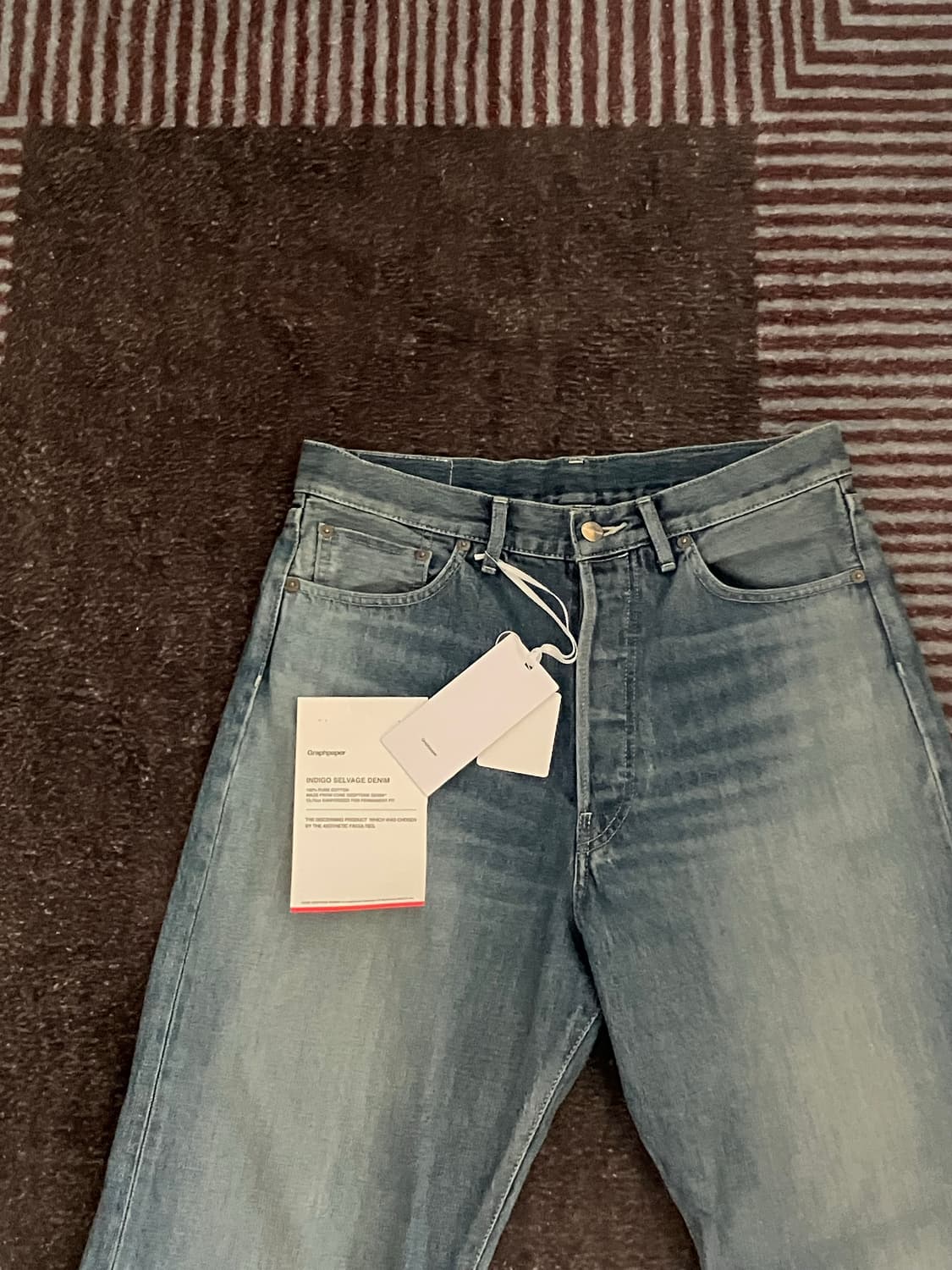 그라프페이퍼 / 와이드 스트레이트 셀비지 데님 / [1] 상품이미지1