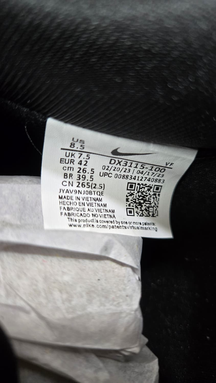 나이키 새상품 265mm- 에어포스1 블랙/화이트 운동화 상품이미지7