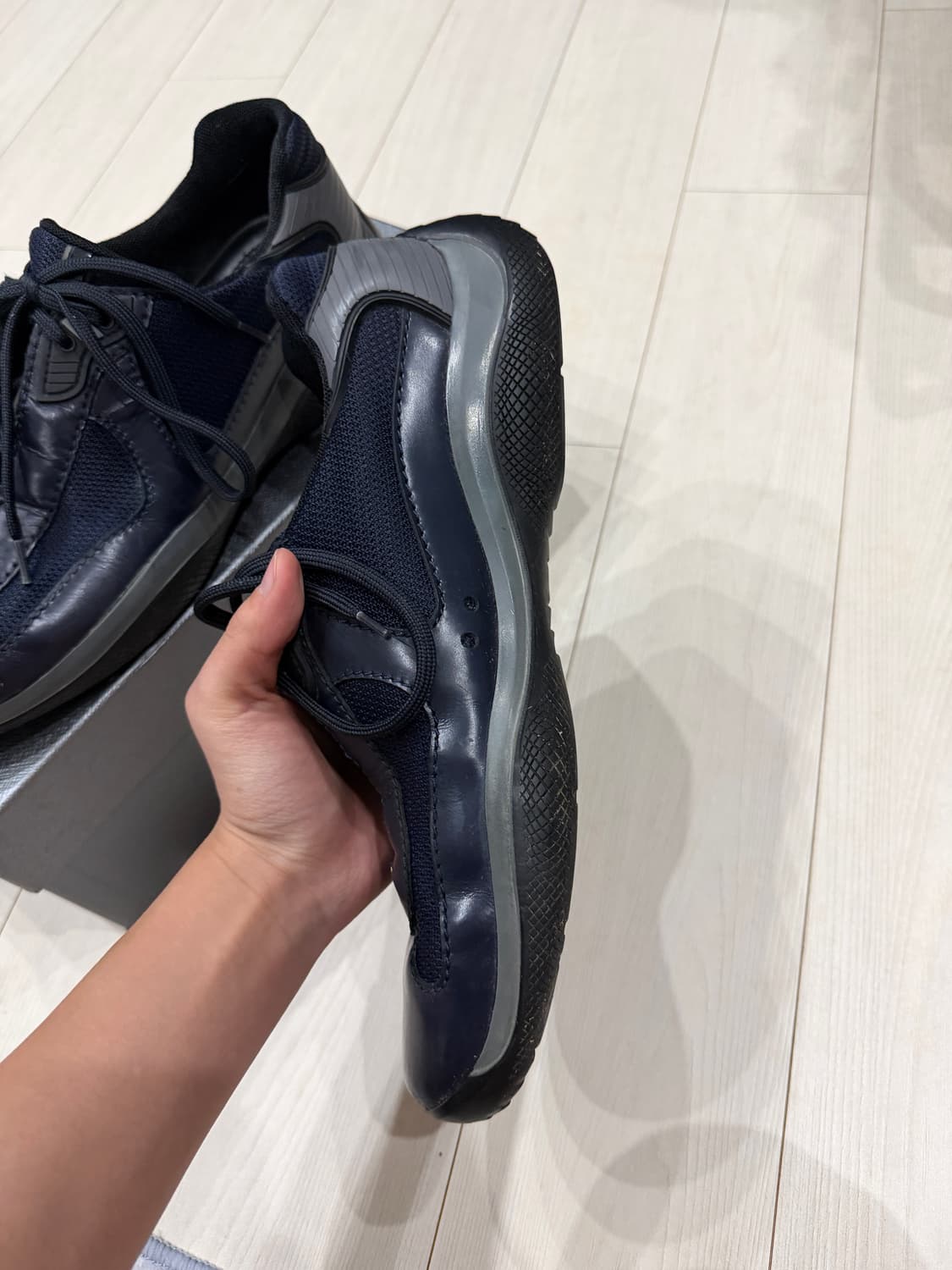 [UK9] 90‘s 빈티지 프라다 아메리카컵 네이비 상품이미지4