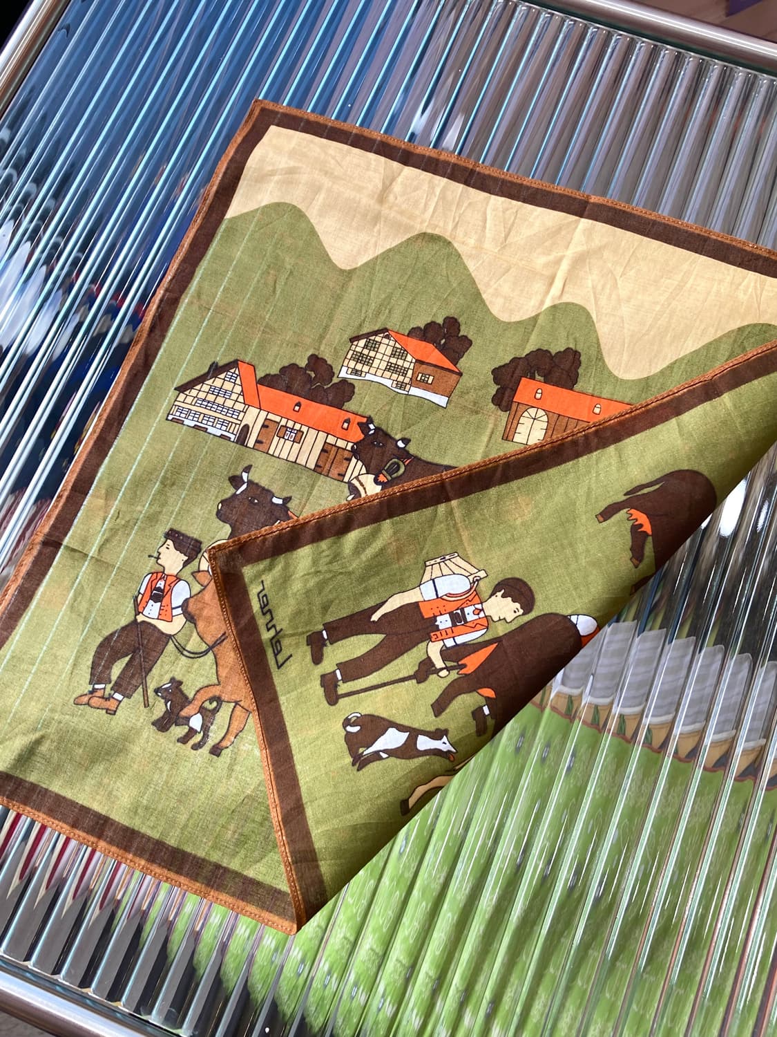 빈티지 드로잉 그래픽 손수건 상품이미지3