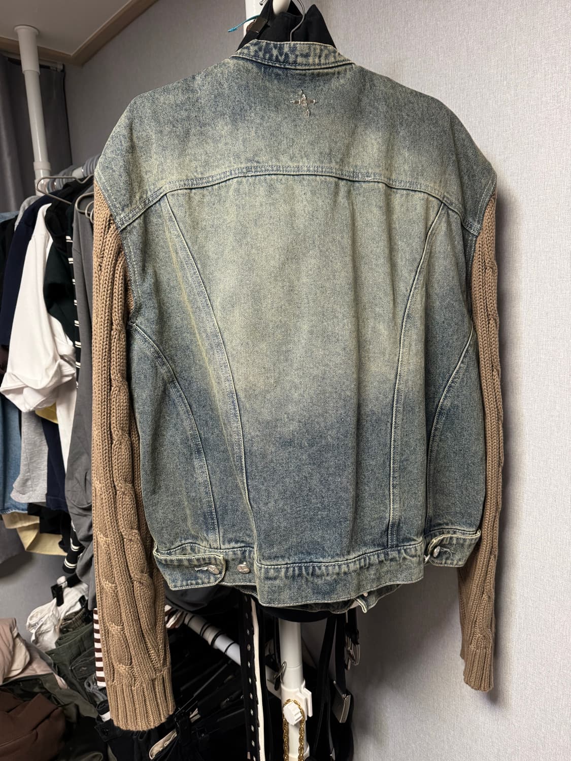 낫포너드 니트 슬리브 데님 자켓 xl 상품이미지4