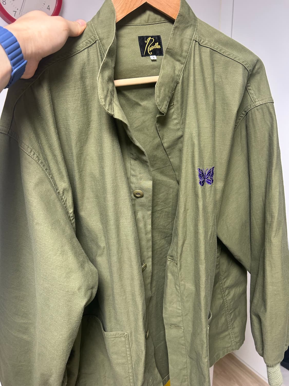 니들스 needles sc 아미 셔츠 백사틴 L 사이즈 상품이미지1