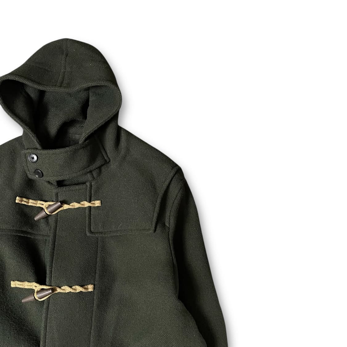 유니클로 카키 투포켓 떡볶이 더플 코트 L 상품이미지2