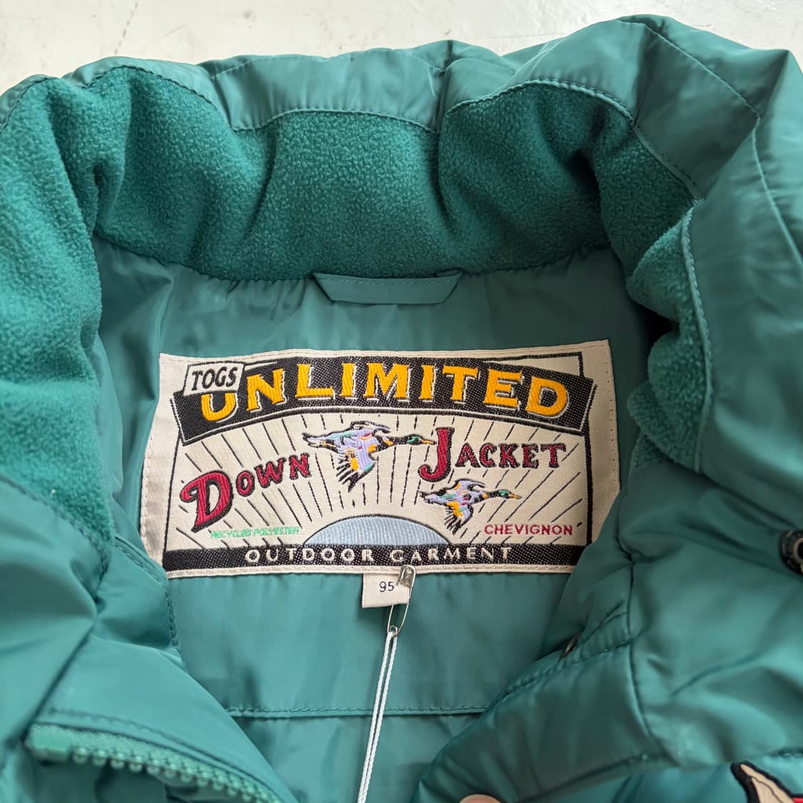 Chevignon 쉐비뇽 빈티지 덕다운 패딩 M 상품이미지6
