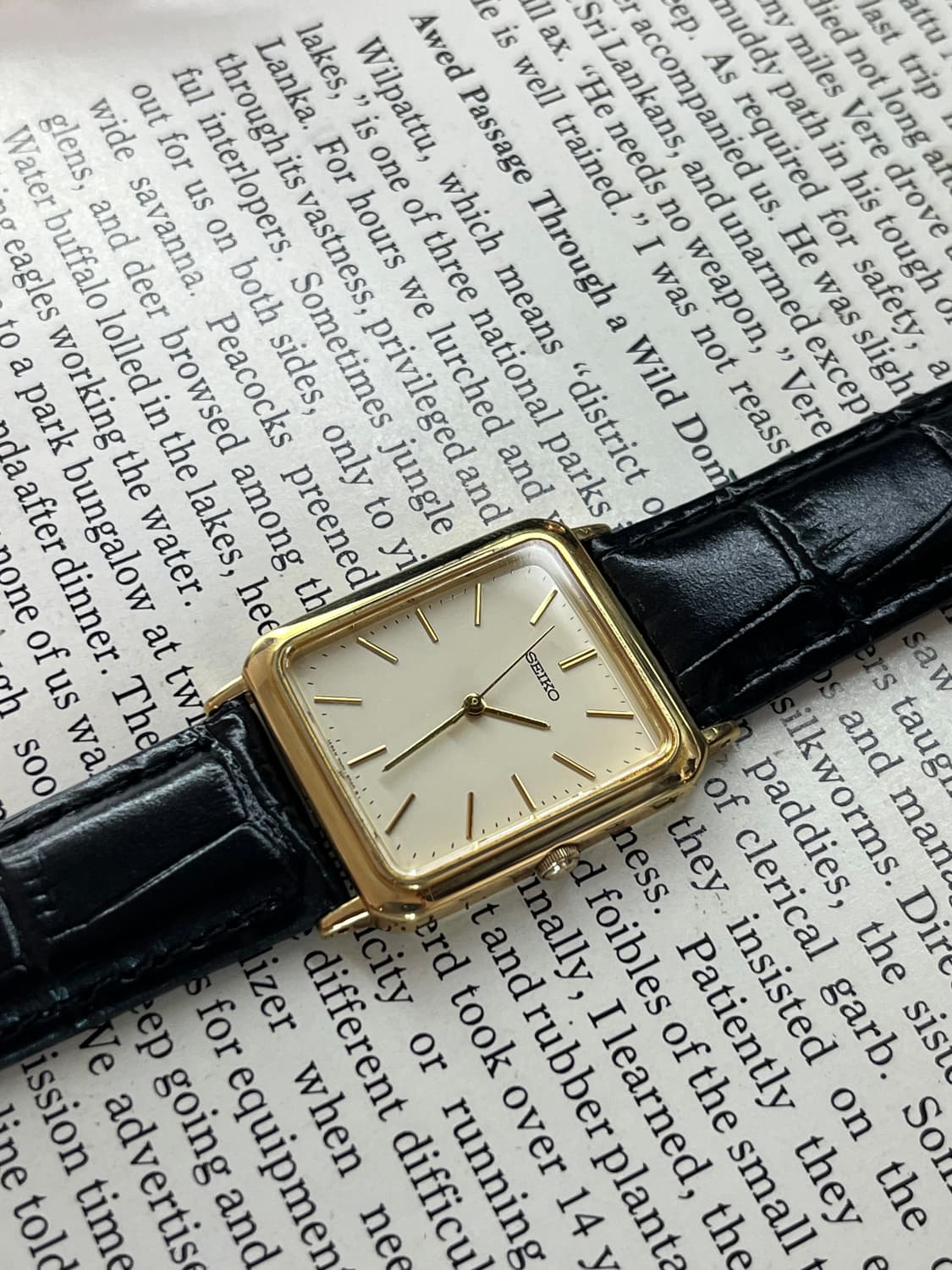 SEIKO 골드 탱크 쿼츠 상품이미지2