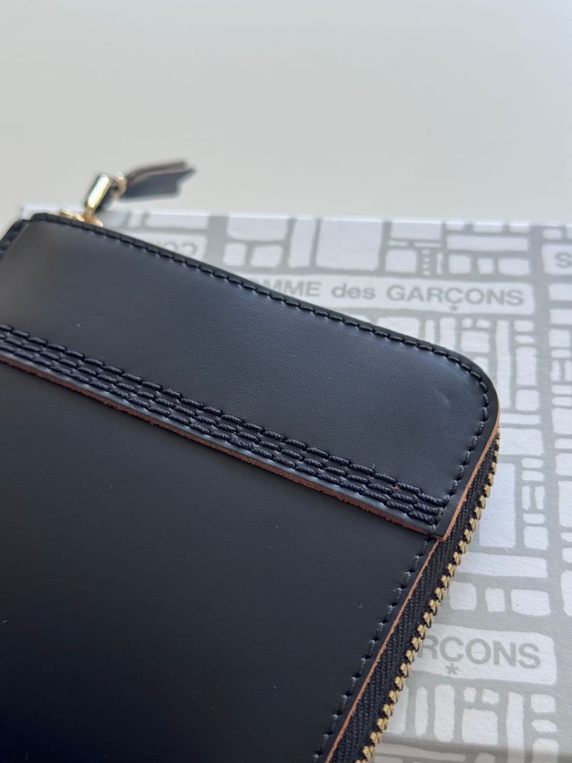 TRIPLE STITCH LEATHER CARD COIN CASE 상품이미지2