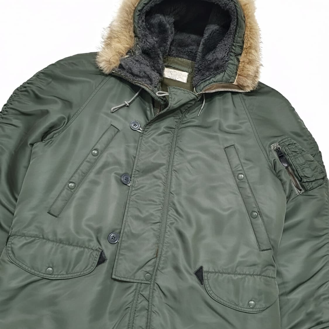 n3b 60s 오리지널 서던 울파일 m (105) 콜드웨더 파카 상품이미지3