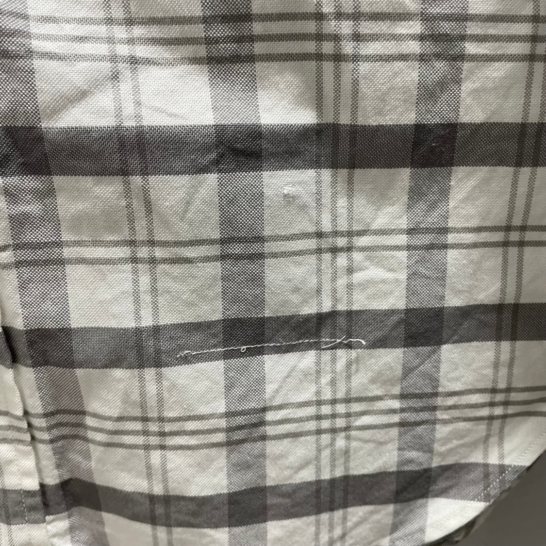 톰브라운/ 트리콜로 테이핑 그레이 체크 셔츠/ 3 상품이미지7