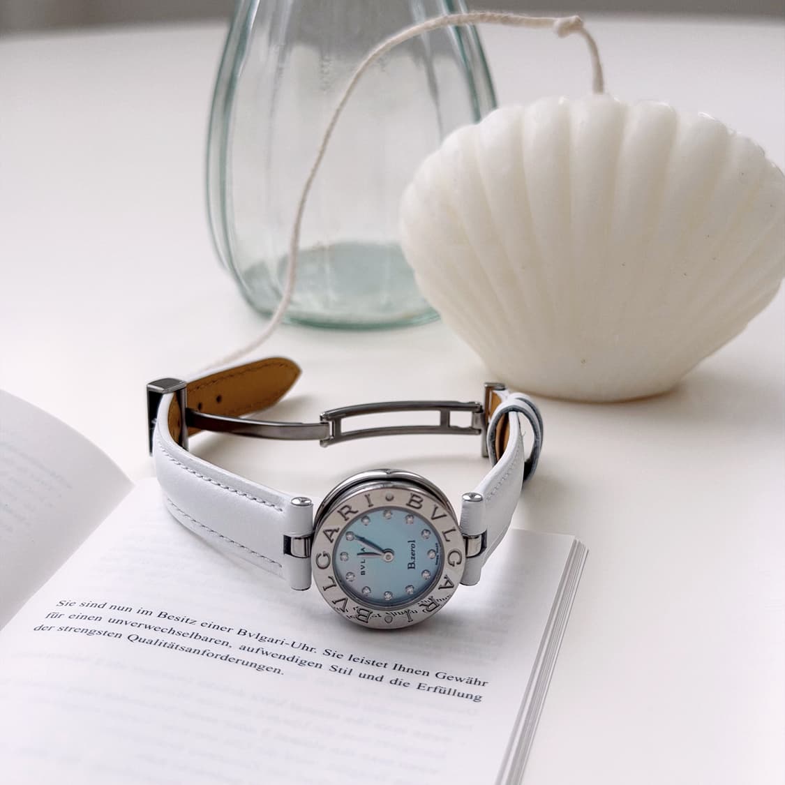 불가리 비제로원 블루 쉘 다이아 시계 상품이미지3