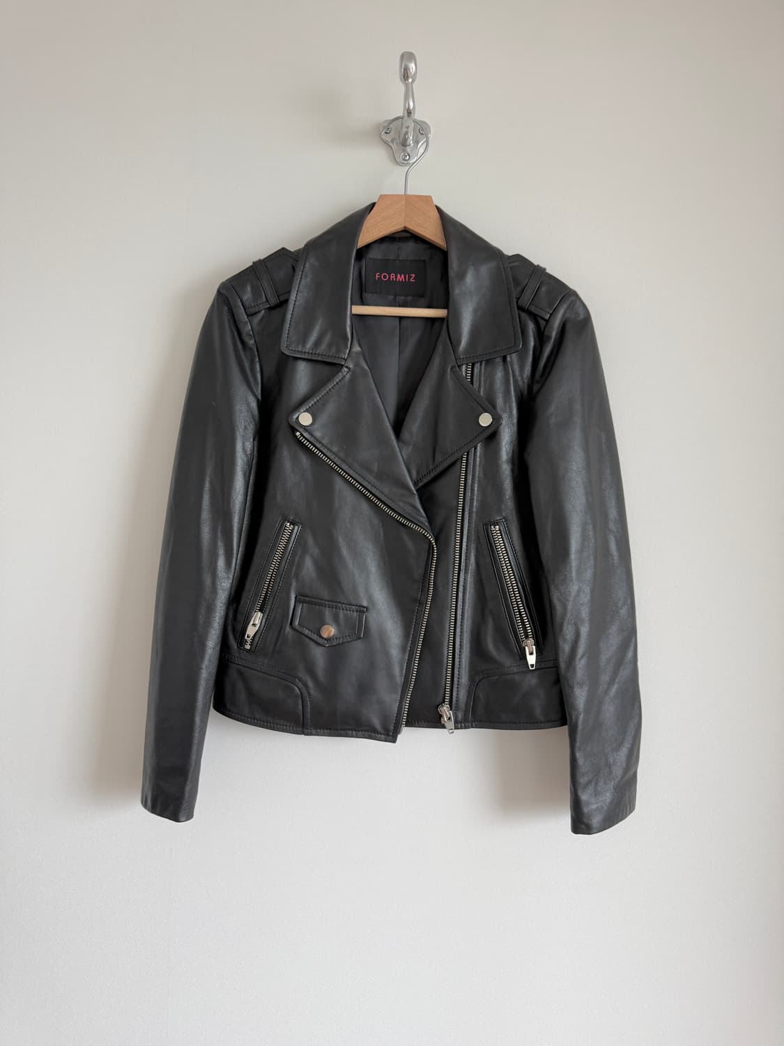 Pre owned 레더 램스킨 라이더 자켓 상품이미지1