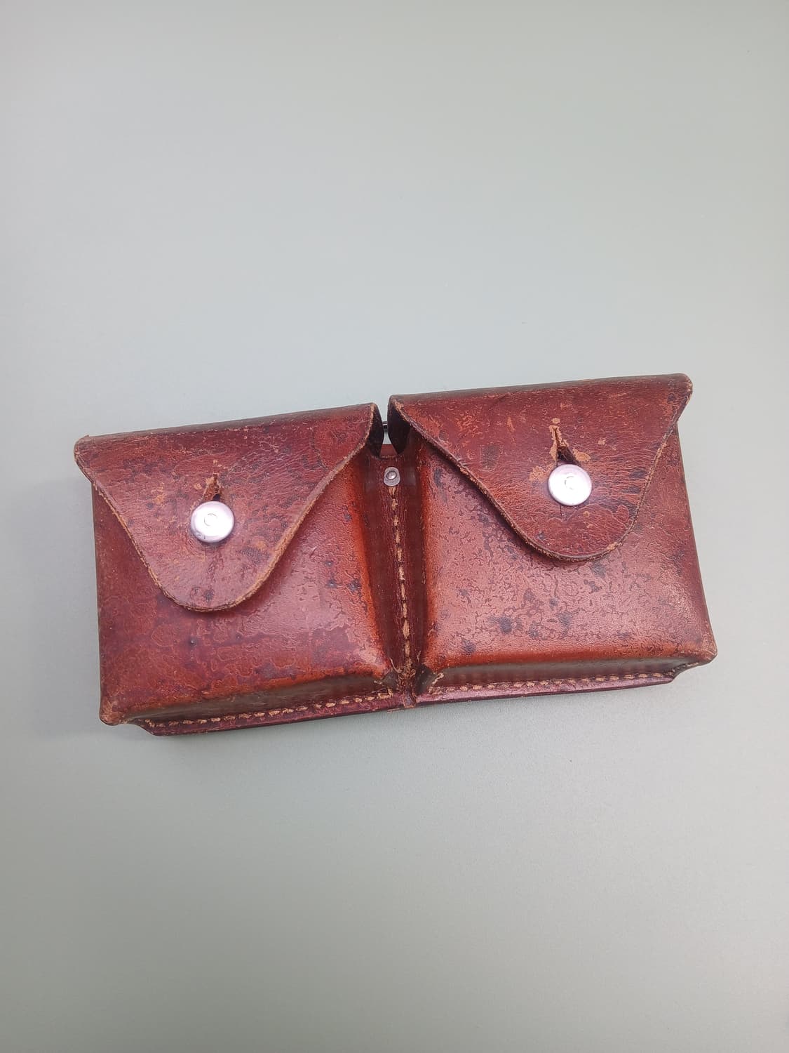 빈티지 스위스군 가죽 파우치 상품이미지1