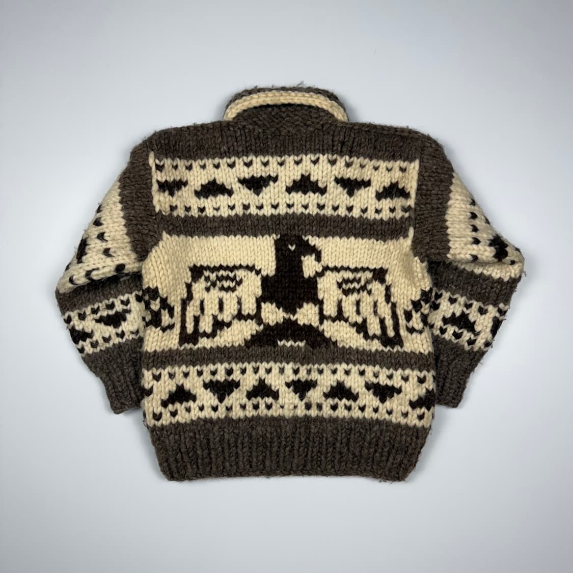 (103) 빈티지 캐나다 썬더버드 헤비울 코위찬 가디건 상품이미지2