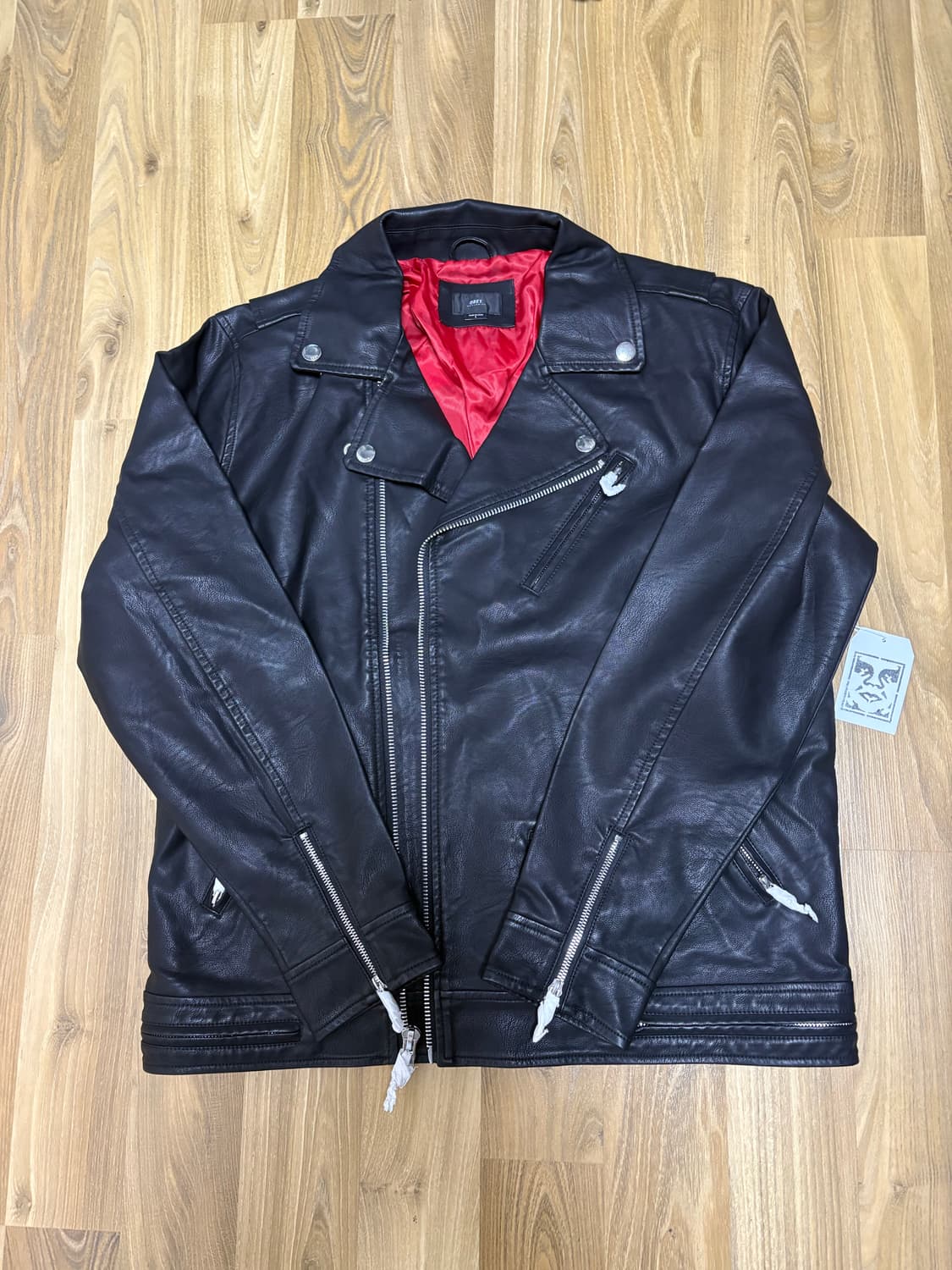 오베이 레더자켓 상품이미지2