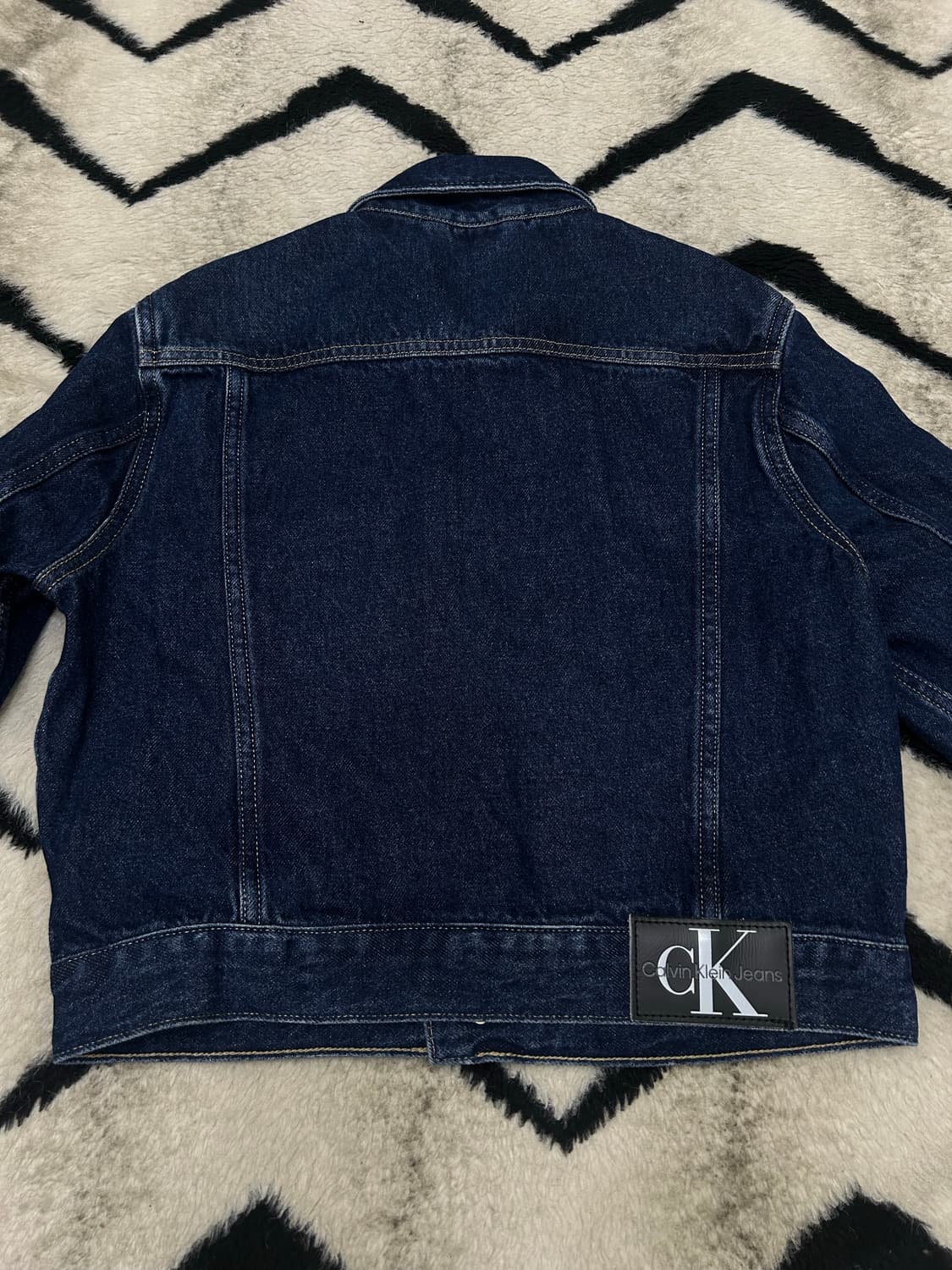 [XS]켈빈클라인 크롭 데님 자켓/진청 상품이미지6