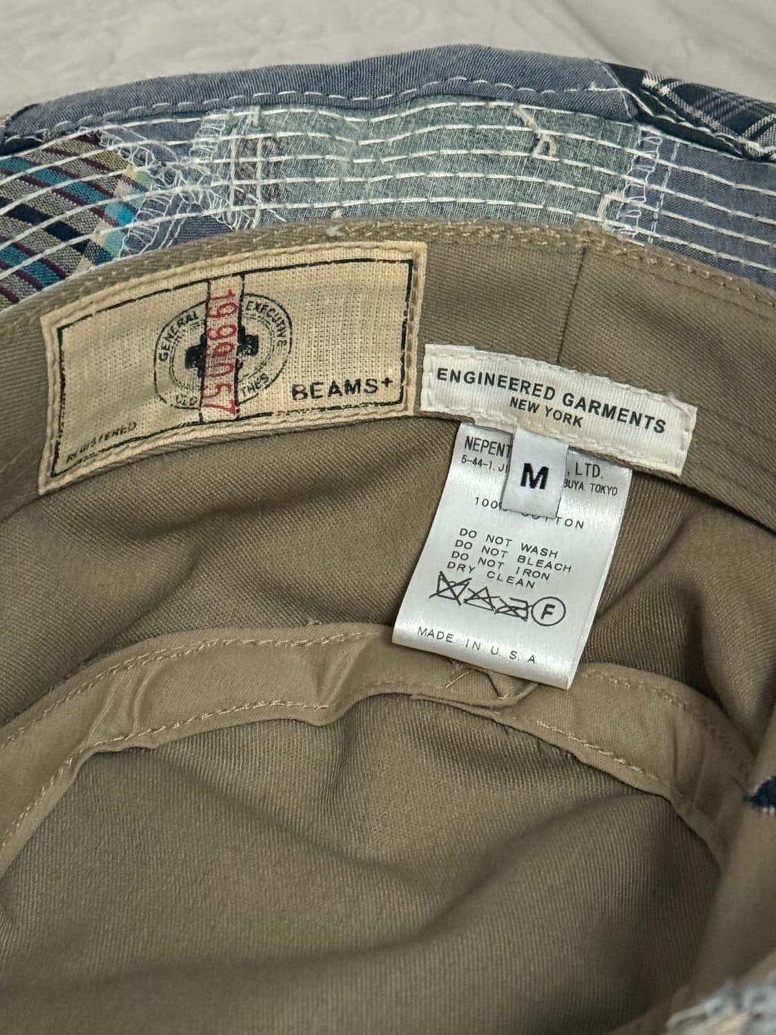 엔지니어드 가먼츠x빔즈 플러스 패치워크 버킷햇 상품이미지5