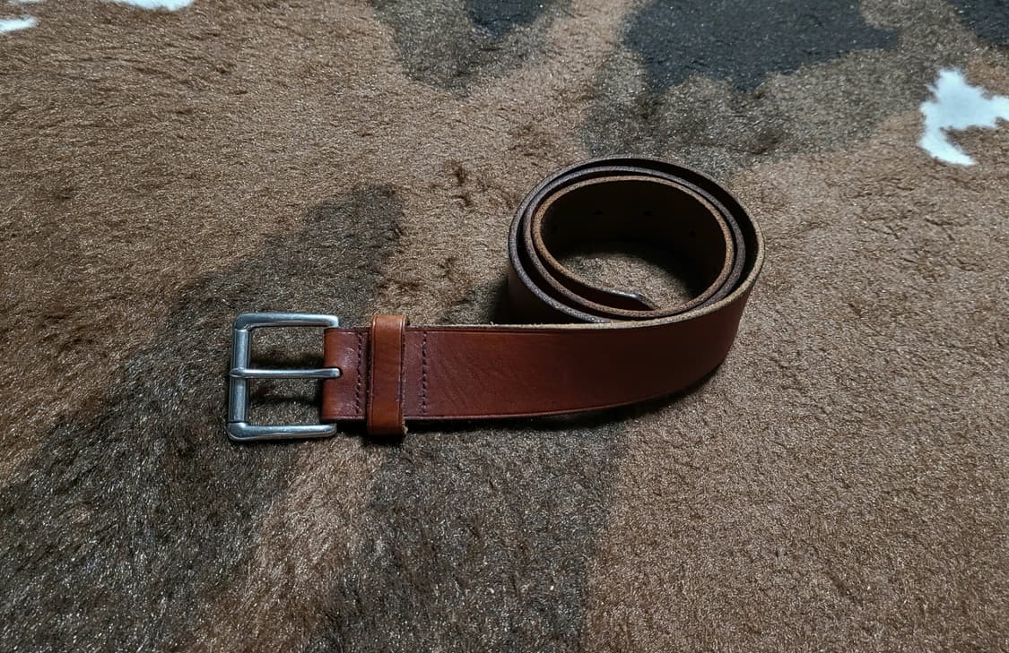 폴로 랄프로렌 남성용 브라운 가죽 벨트(115*4) 상품이미지8