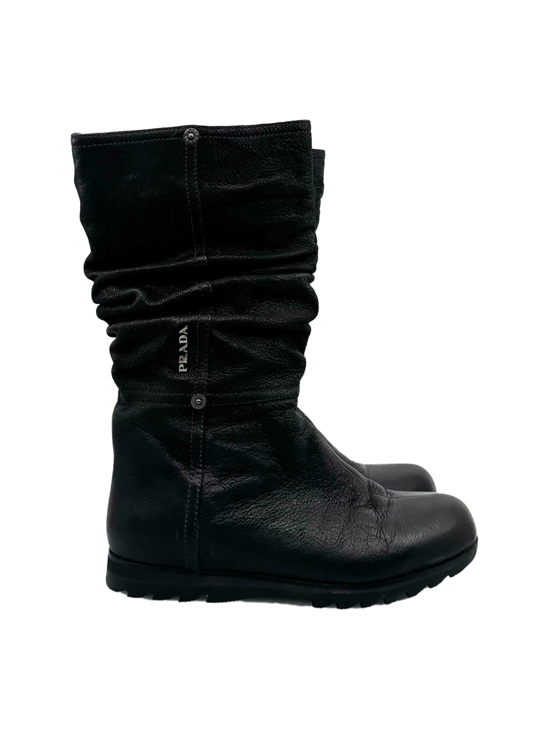 Prada 프라다스포츠 Wrinkle Leather Boots/ 35.5 상품이미지3