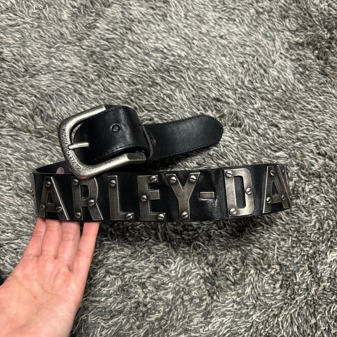 Harley Davidson Leather Belt 할리데이비슨 레더벨트 상품이미지1