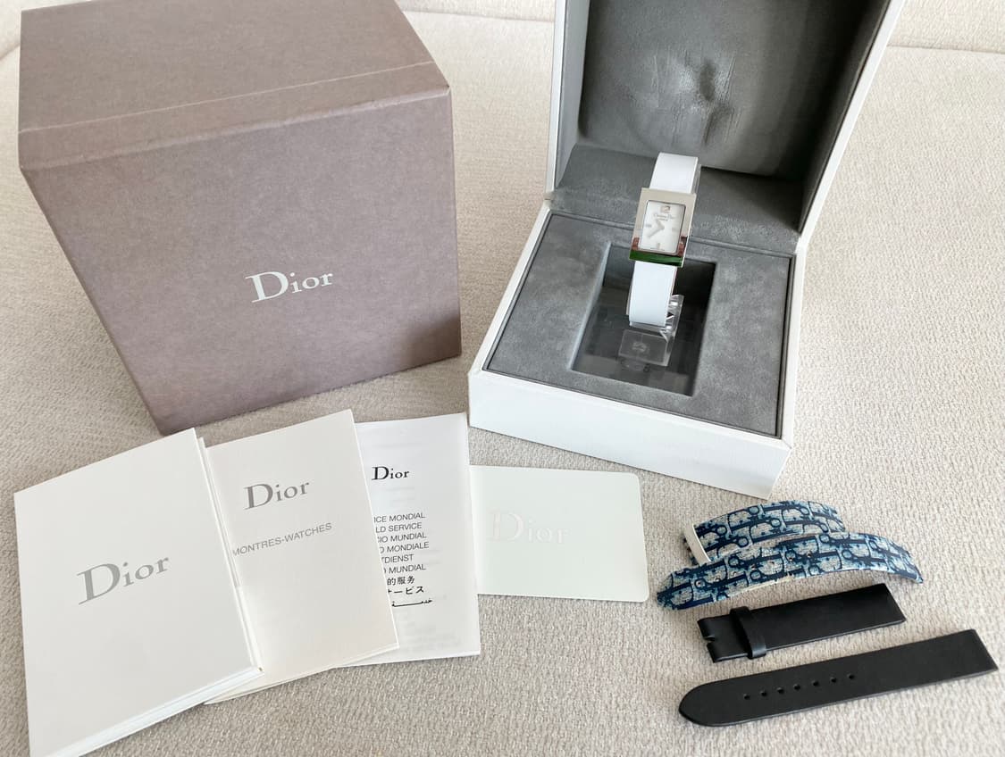 크리스찬 디올 마리스 화이트 자개 다이얼 쿼츠 상품이미지2