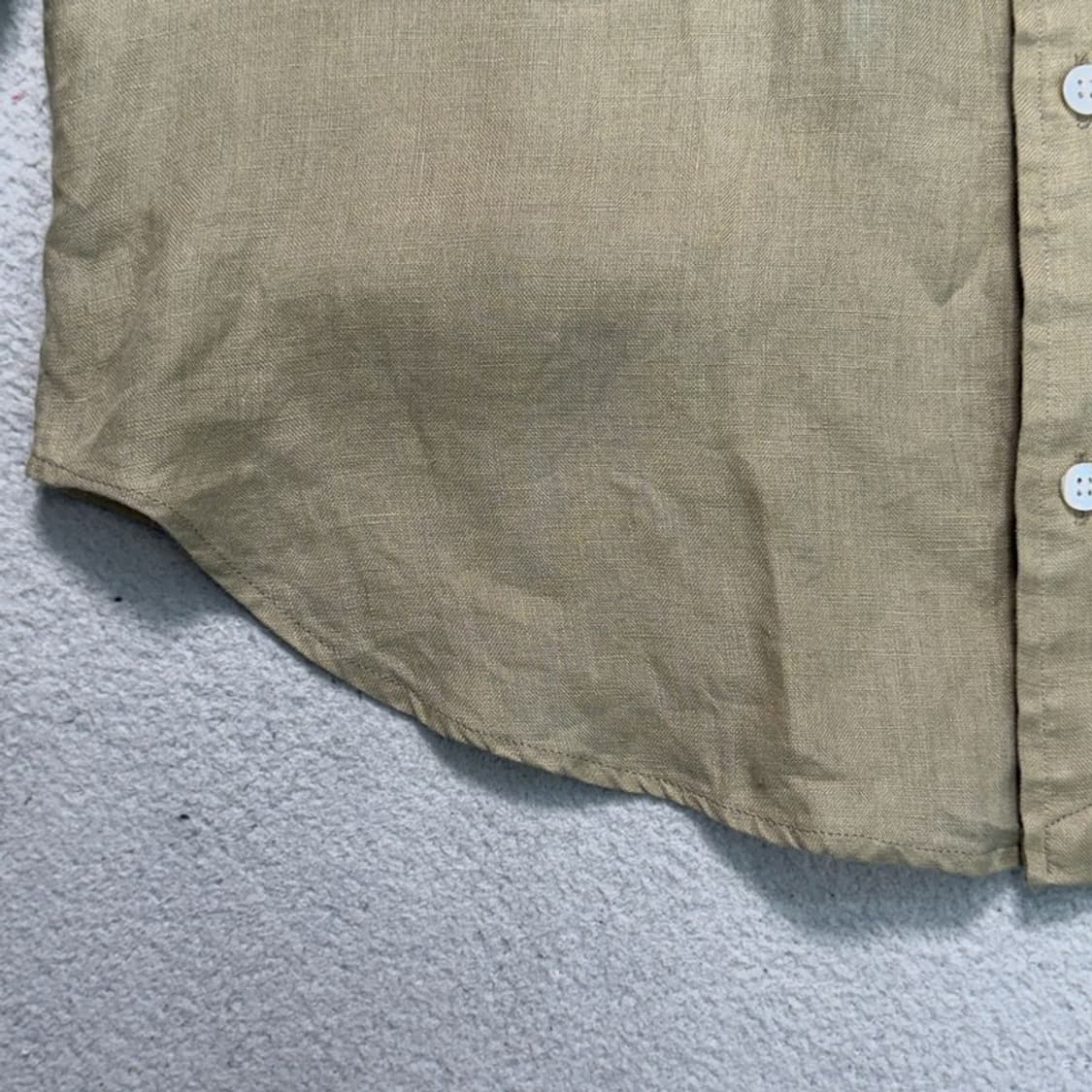 폴로 랄프로렌 커스텀핏 린넨 100% 셔츠 베이지 15-32 상품이미지6