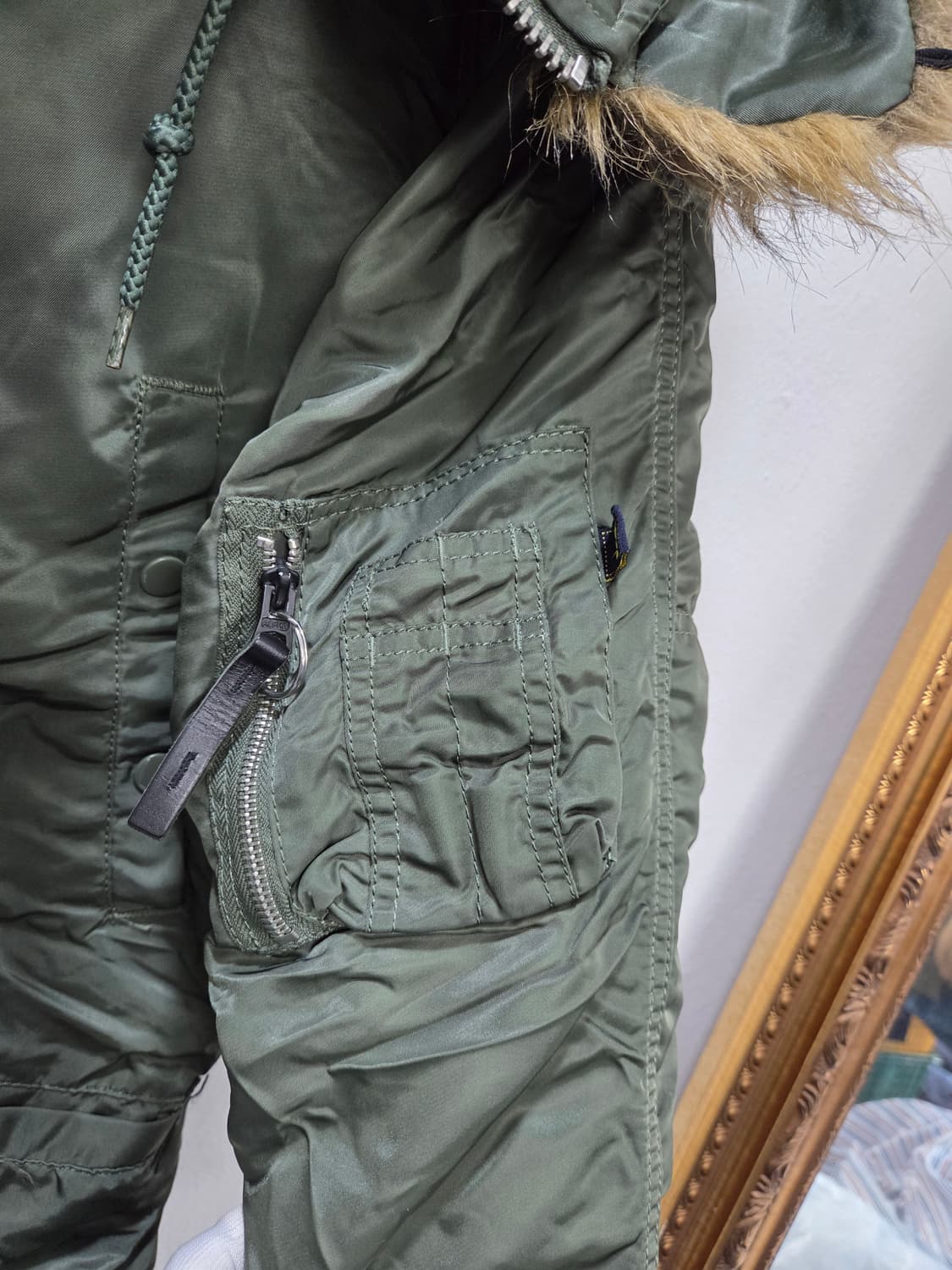 ALPHA 알파 야상 점퍼 카키 상품이미지3