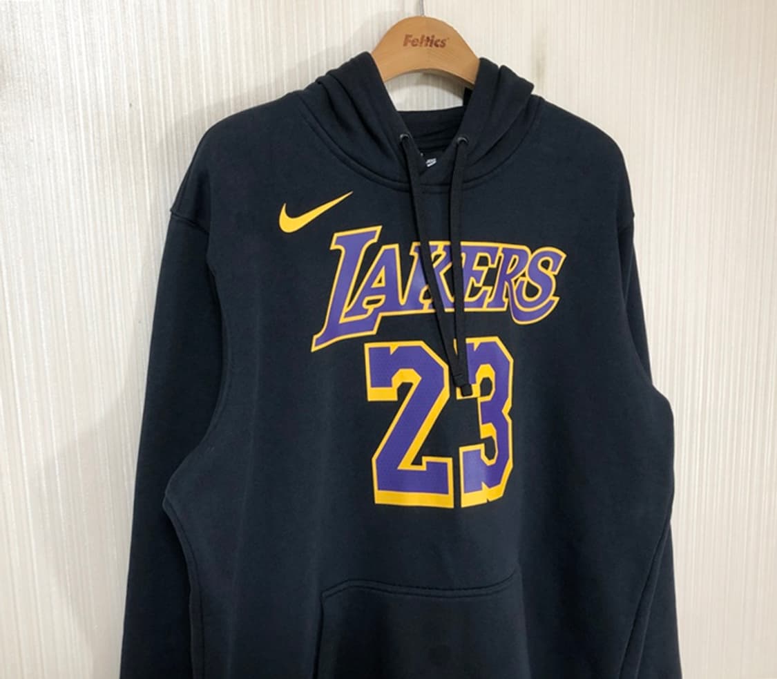 NBA 나이키 LA레이커스 플리스후드티 XL(110) #23 르브론제임스 상품이미지5