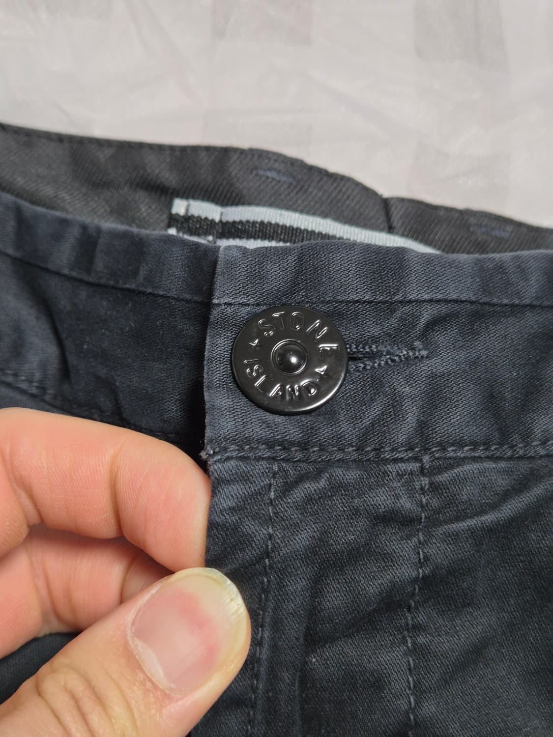 정품 스톤아일랜드 카고반바지 34-XL 블랙 상품이미지5