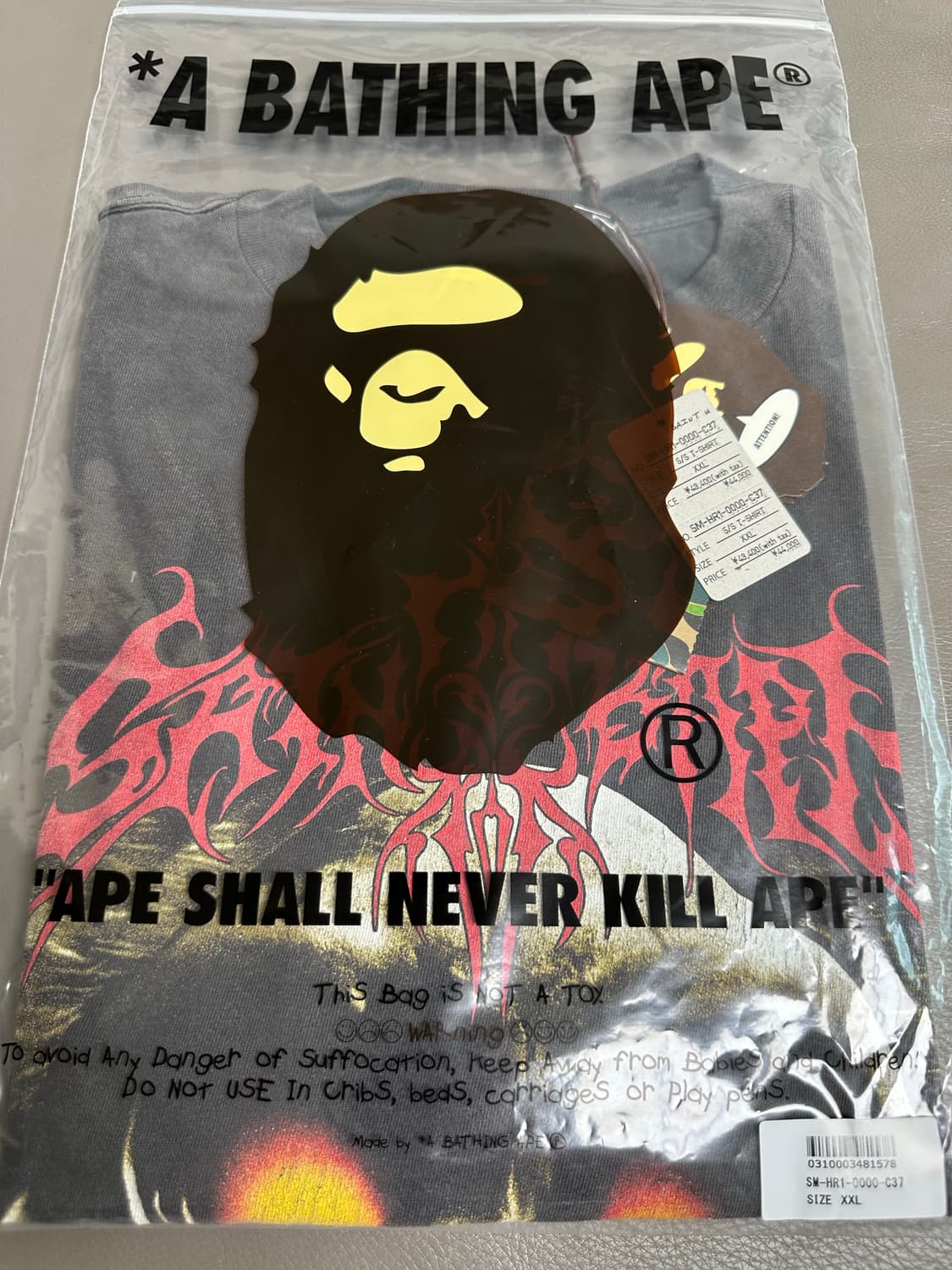 [XXL] 25FW 세인트미카엘 X 베이프 티셔츠 SAINT BAPE 상품이미지7