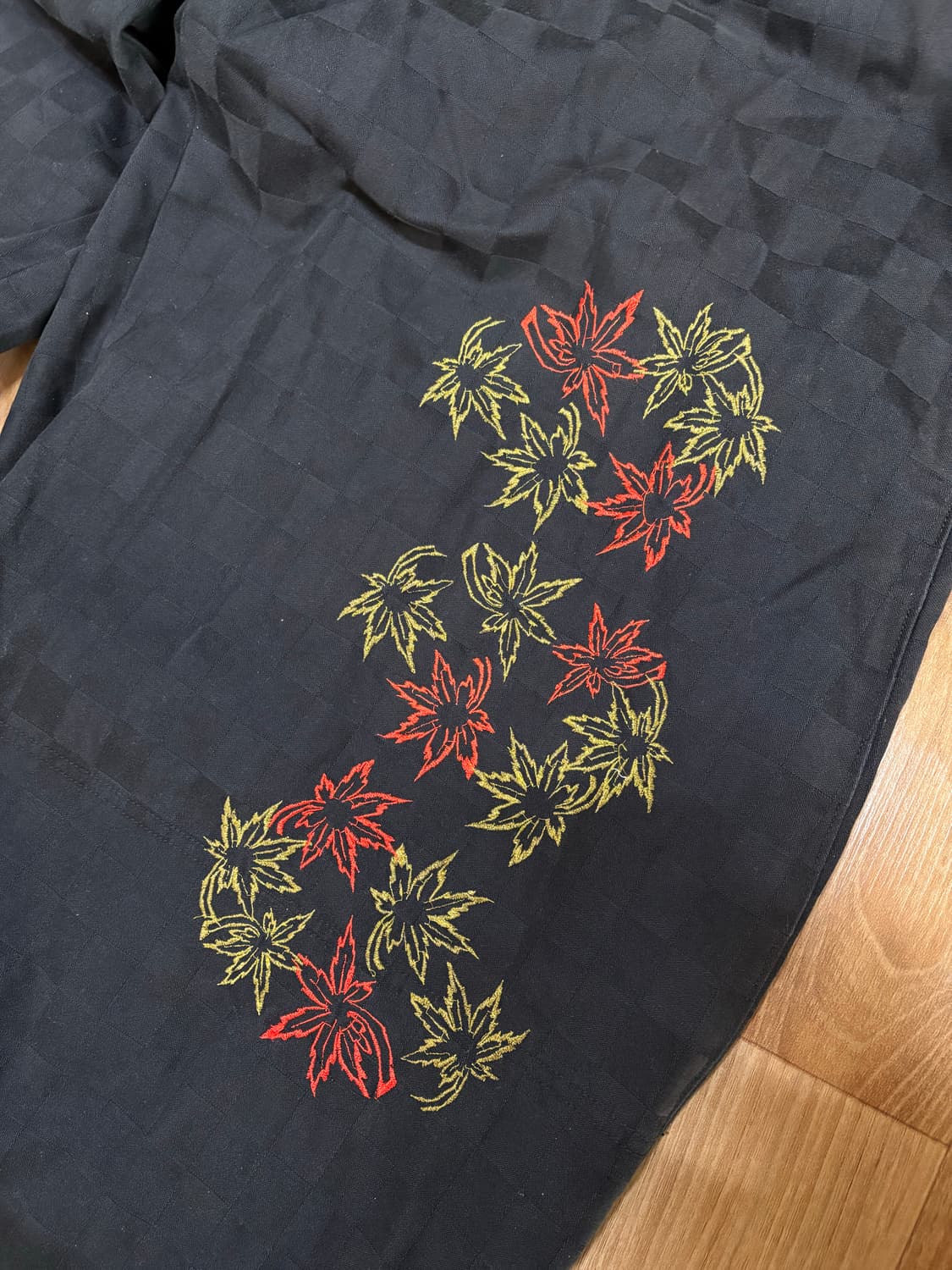 [japanese vintage] 재패니즈 오리엔탈 단풍 체커 토비팬츠 상품이미지3