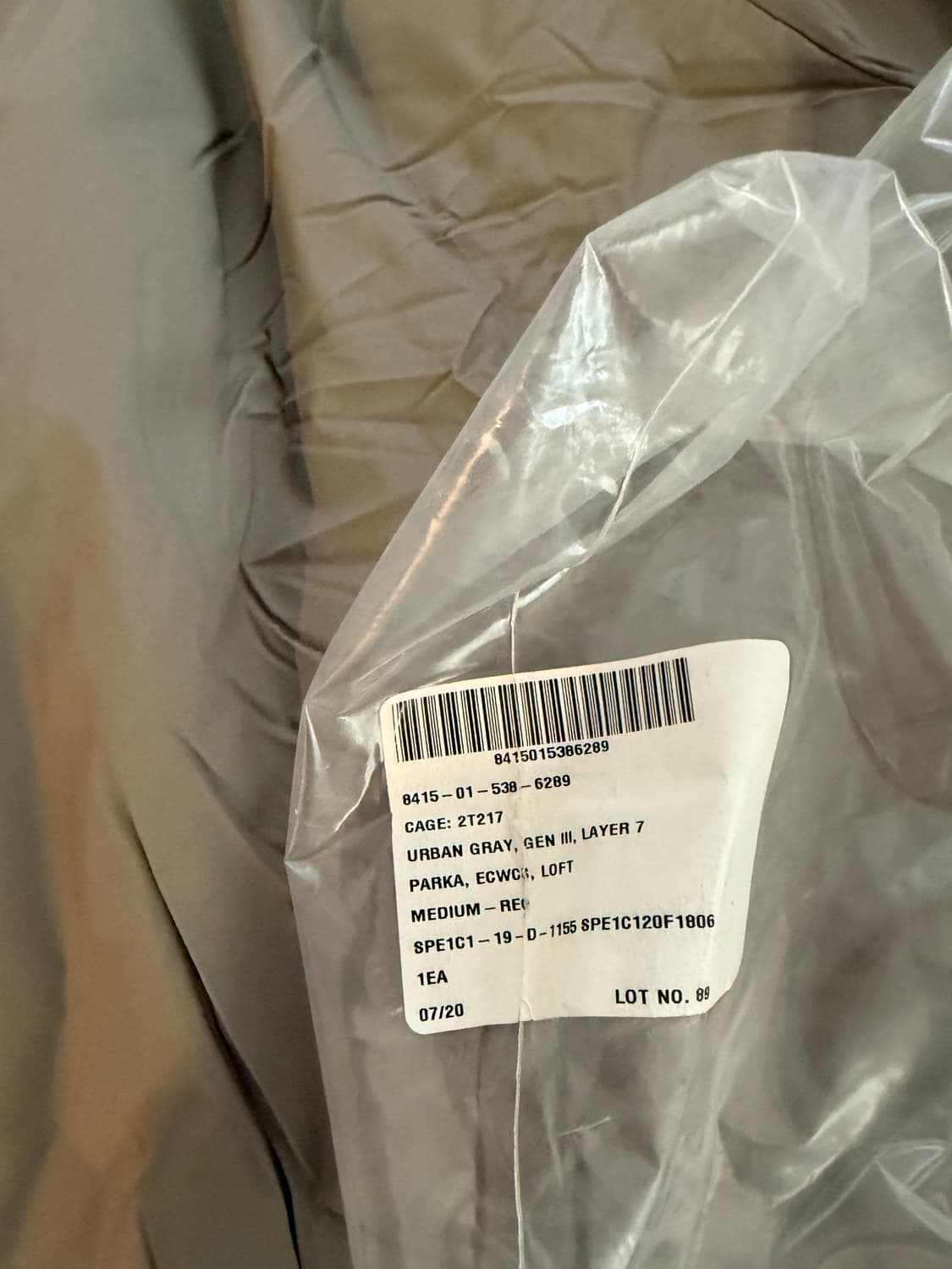 데드스탁 ECWCS Gen III Level 7 Extreme Cold  상품이미지2