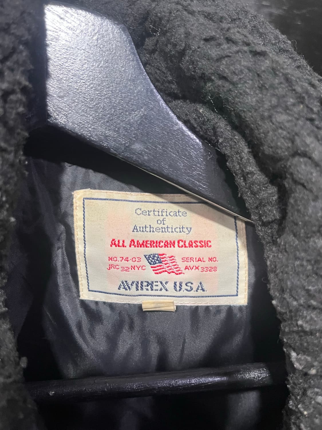 아비렉스 카라 퍼 버클 자켓 상품이미지3