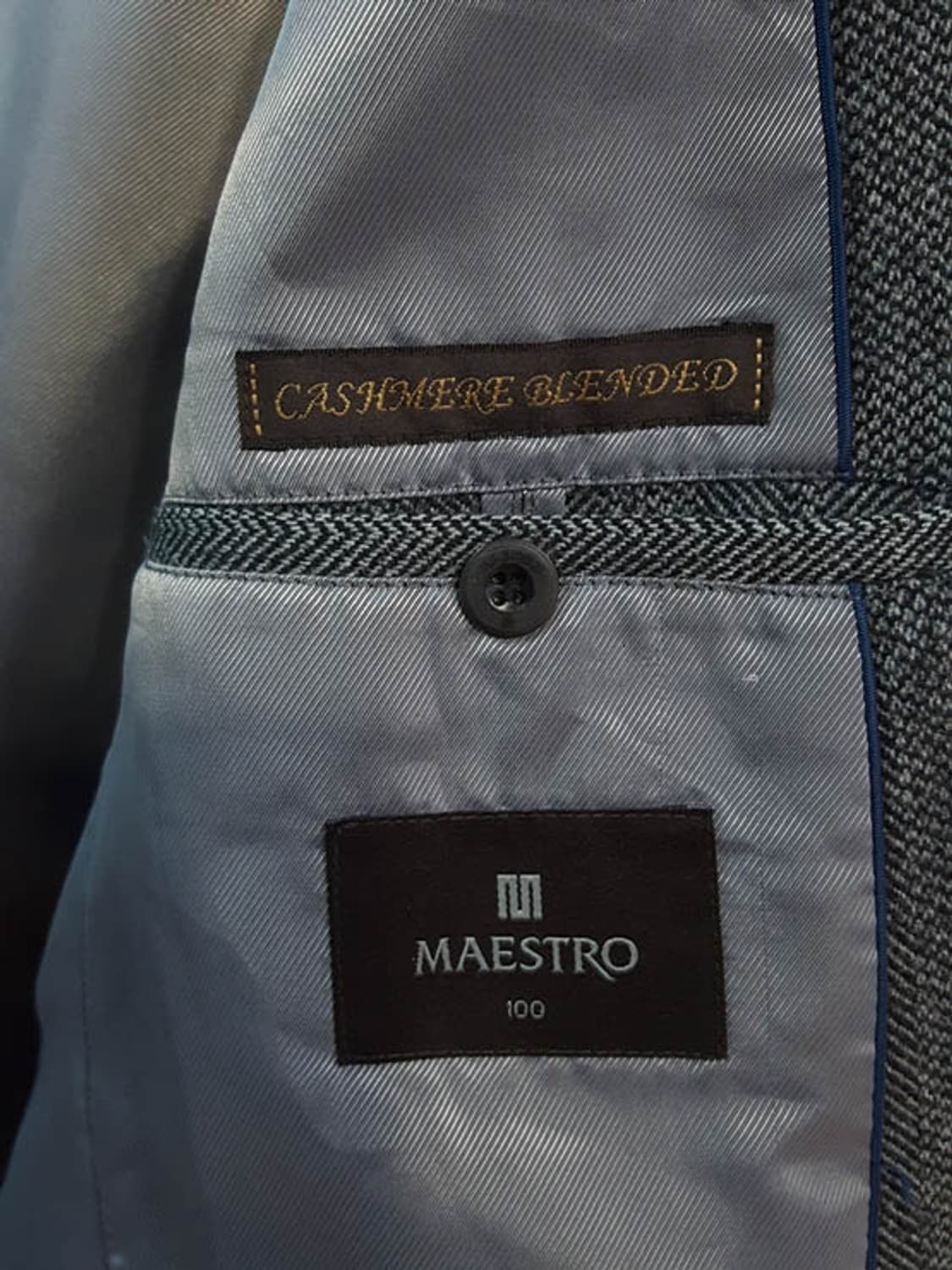 마에스트로 남성 모 캐시미어 헤링본 자켓  상품이미지8