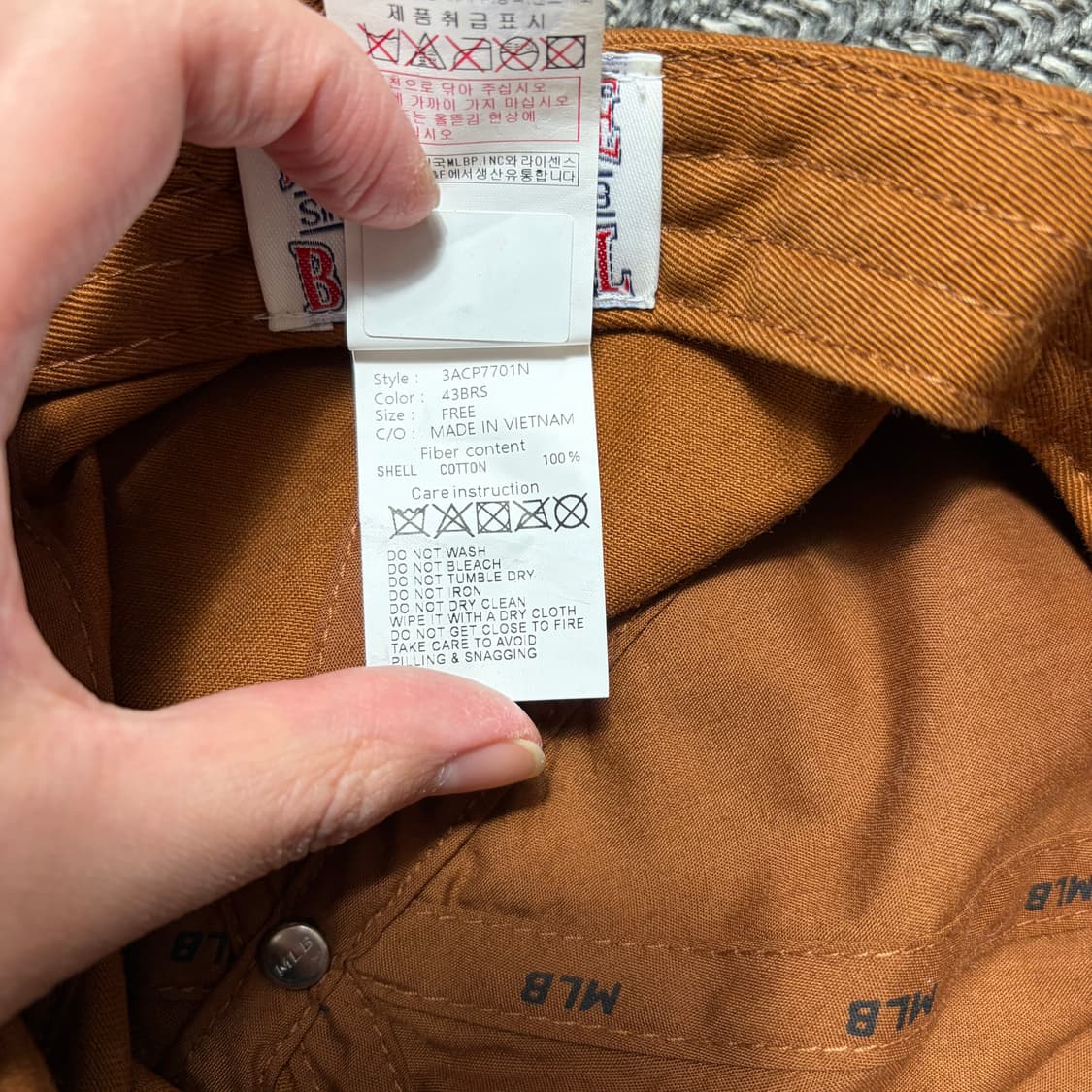 MLB 보스턴 레드삭스 볼캡 브라운 상품이미지5