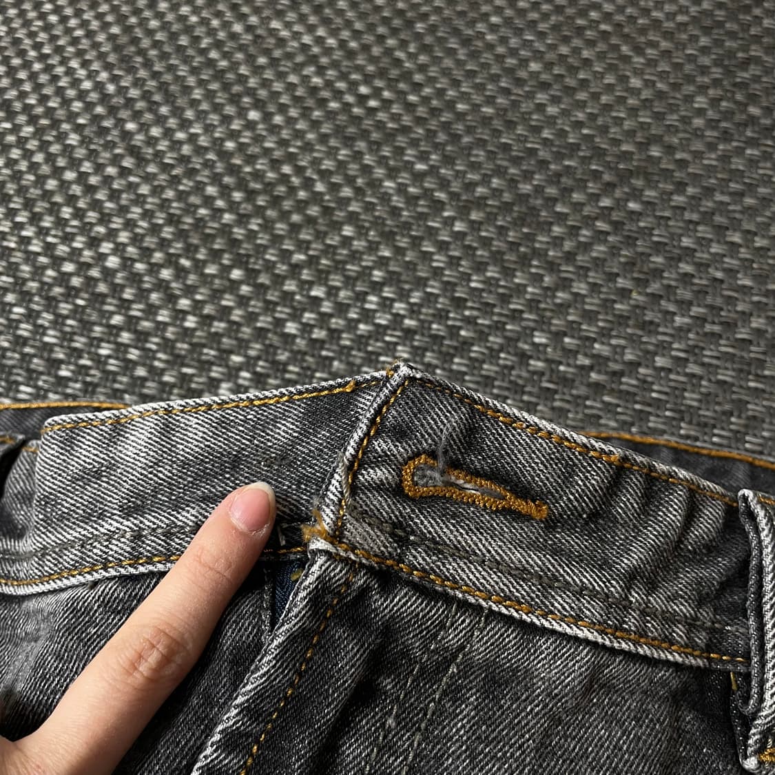 (36) 디젤 그레이 빈티지 워싱 데님 팬츠 상품이미지5