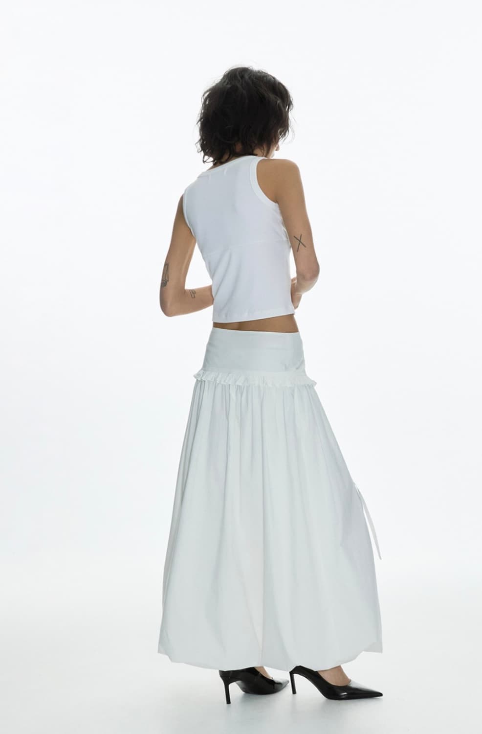 밀로 우먼 벌룬 셔링 맥시 스커트 상품이미지3