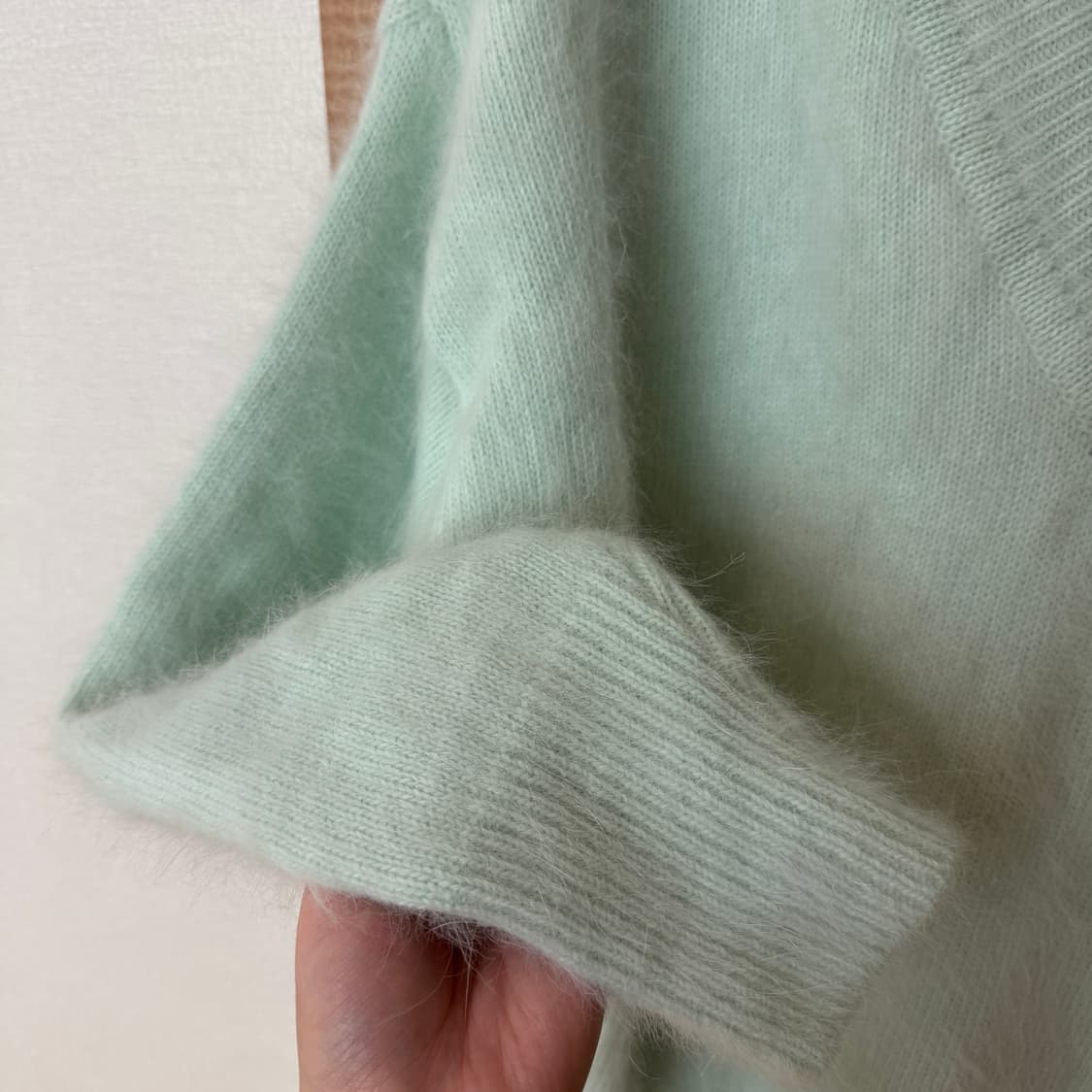 F 오버핏 민트 앙고라니트 상품이미지2